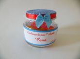 Potinho de vidro personalizado